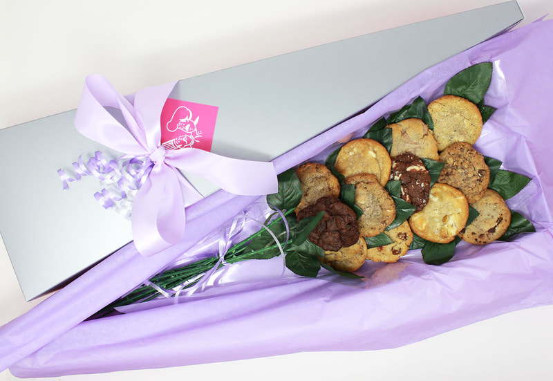 Felix & Norton Markham: Purple Cookie Bouquet